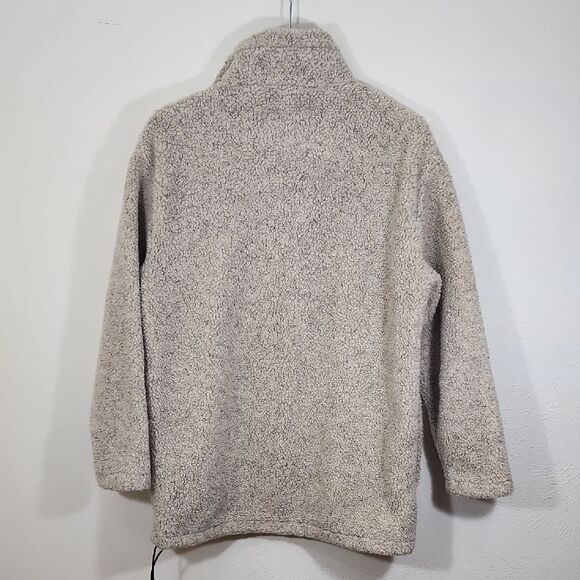 Woolrich Cream Sherpa Pullover Size Small Steamboat Embroidered Unisex S - Picture 7 of 8